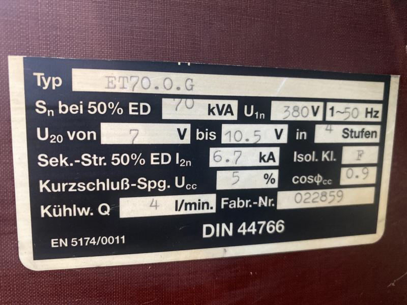 Schweißtrafo, Hochstrom-Transformator, Trafo für Puntschweißmaschinen