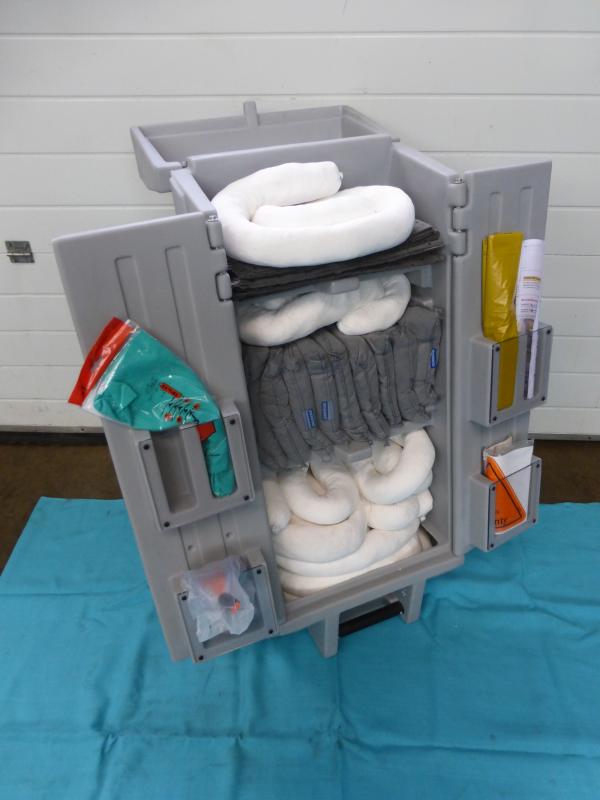 Gefahrstoffset, Notfall- Set DENIOS im Transportwagen