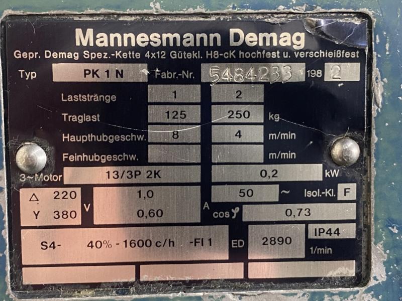 E-Kettenzug Kran