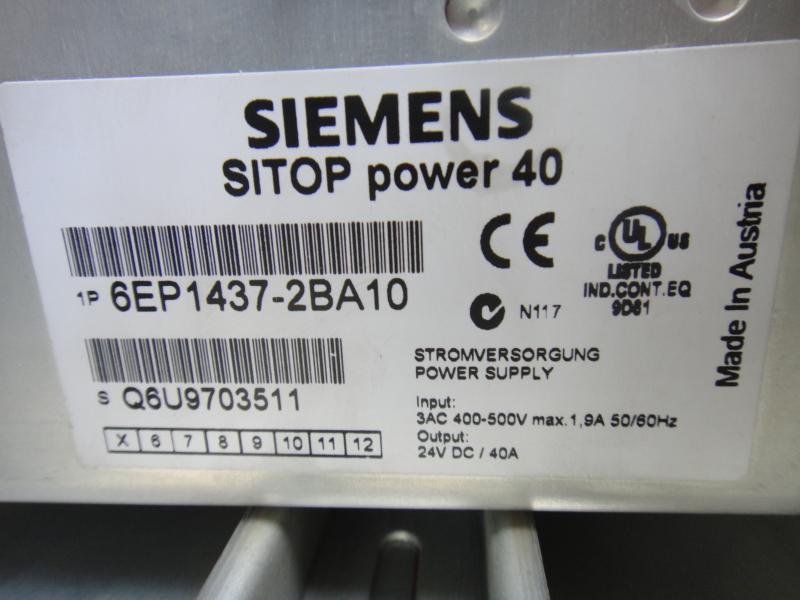 Netzteil SITOP POWER 40 GEREGELTE STROMVERSORGUNG
