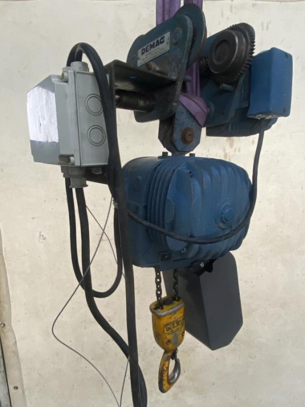 E-Kettenzug, Elektro Hubwerk, Kran 500 kg mit Katzfahrwerk