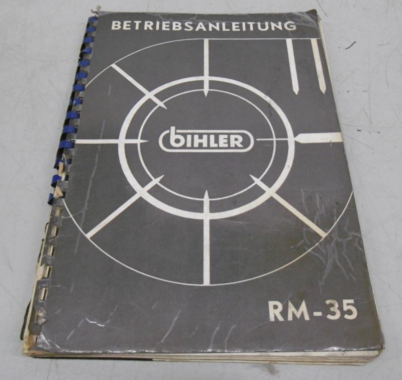 Betriebsanleitungen für verschiedene Stanzbiege- und Schweißautomaten mit Motorhaspel BIHLER 
