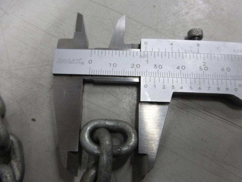 Lastkette für Kran, Anschlagkette, Gliederkette für Kettenzug DEMAG, Galvanisch verzinkte Rundstahlkette