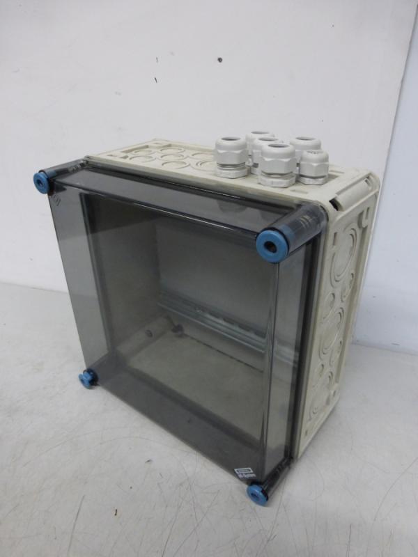 Verteilerkasten mit Klarsichtabdeckung, Leergehäuse Schaltkasten, Klemmkasten, Sicherungskasten, Schaltschrank