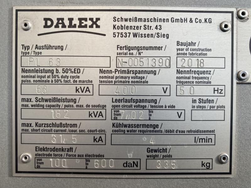 Punktschweißmaschine, Buckelschweißmaschine