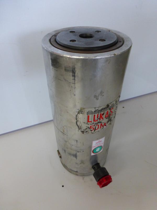 Einfachwirkender Leichtmetallzylinder mit Federrückzug, Hydraulikstempel, Hydraulikzylinder, Lukaszylinder, Maschinenheber