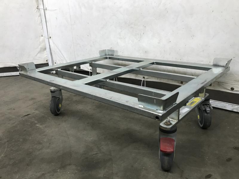 Palettenroller, Bodenroller, Rahmenwagen, Transportwagen GORR für Halbpaletten 80 x 60 cm