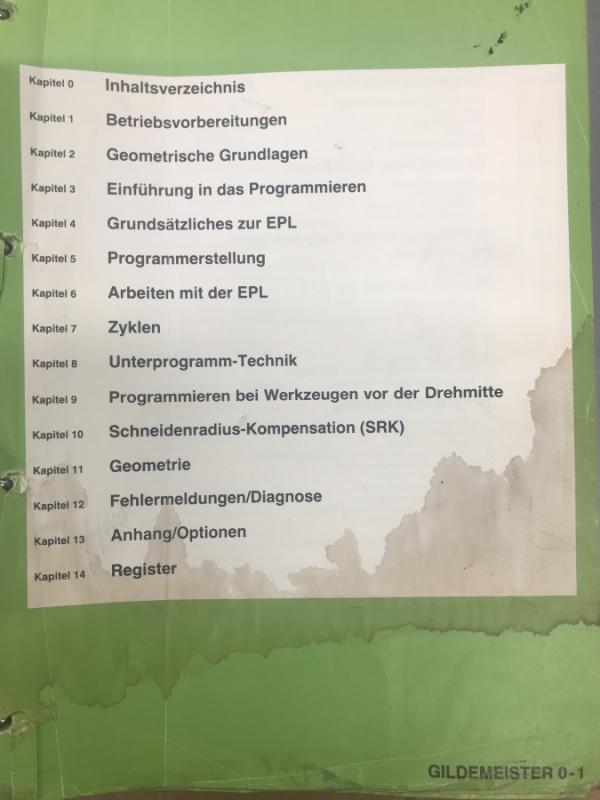 Programmieranleitung, Betriebsanleitung, Bedienungsanleitung, Handbuch, Anleitung, Operation Manual, für CNC Drehmaschine