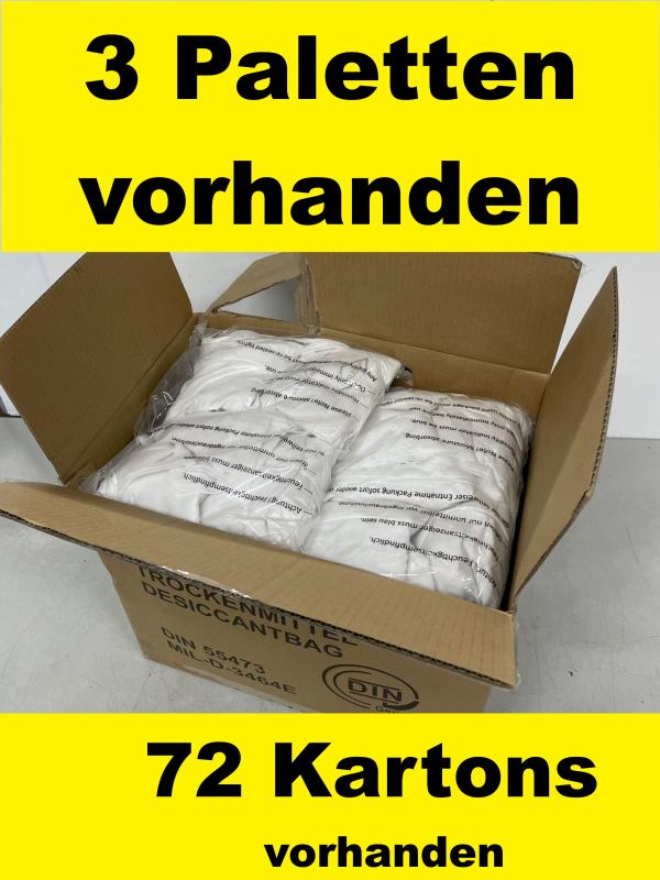 27 kg Trockenmittel zum binden von Feuchtigkeit in 16TME Beuteln, Desiccantbag nach DIN-55473-B