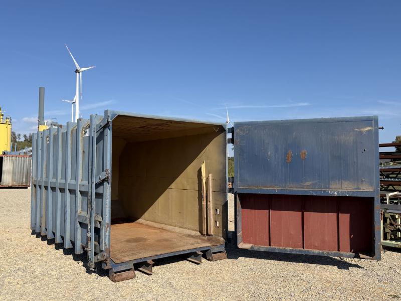 Abrollcontainer, Abrollpresscontainer, geschlossener Abroller, Ideal als Baustellencontainer