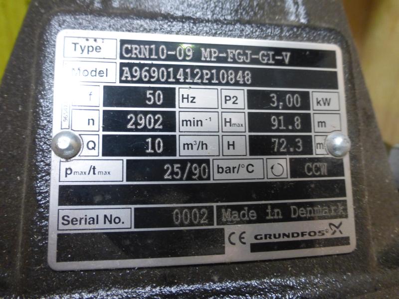 Vertikale mehrstufige Hochdruckkreiselpumpe, Neuwertige Kreiselpumpe als Ersatzteilspender