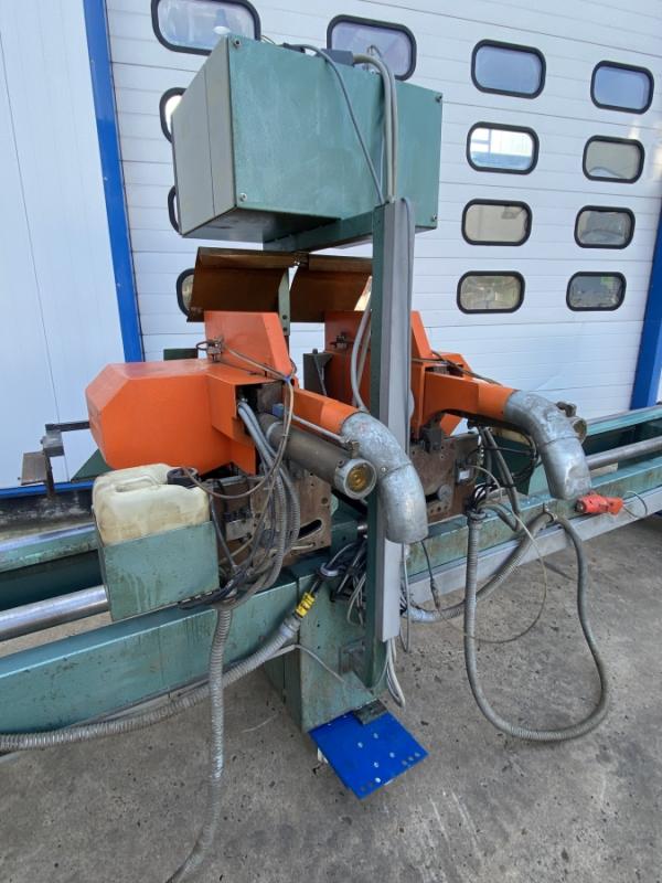 NC Doppelgehrungssäge mit 2 Sägeaggregaten für ALU, Buntmetalle und Kunsstoffe - DEFEKT