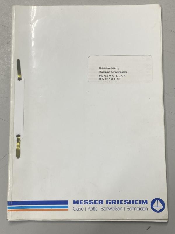 Plasma Schneidgerät, Plasmaschneidmaschine mit Handbrenner BINZEL ABICOR