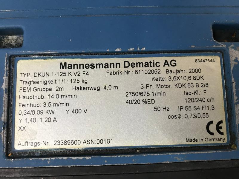E-Kettenzug, Elektro Hubwerk, Kran
