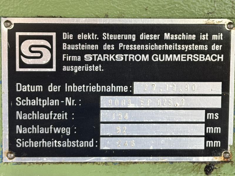 Einständer Exzenterpresse