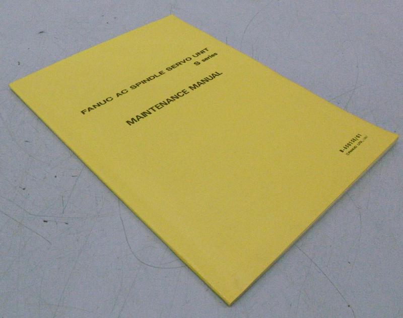 Handbuch, Betriebsanleitung, Bedienungsanleitung, Maintenance Manual,  FANUC AC Spindle Servo Unit S series