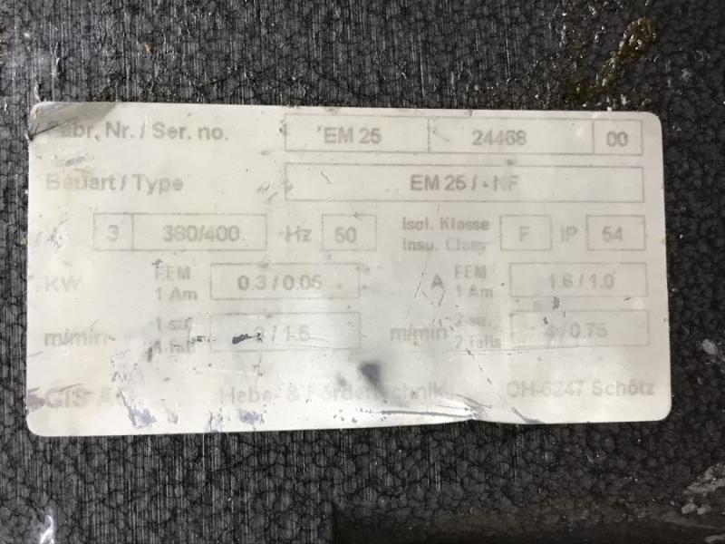 E-Kettenzug, Elektro Hubwerk, Kran mit Feinhub 250 kg