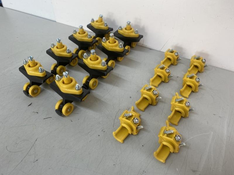 8 Stück Leitungswagen mit Kabelhalter für C-Profilschiene 8 Stück Leitungswagen mit Kabelhalter für C-Profilschiene