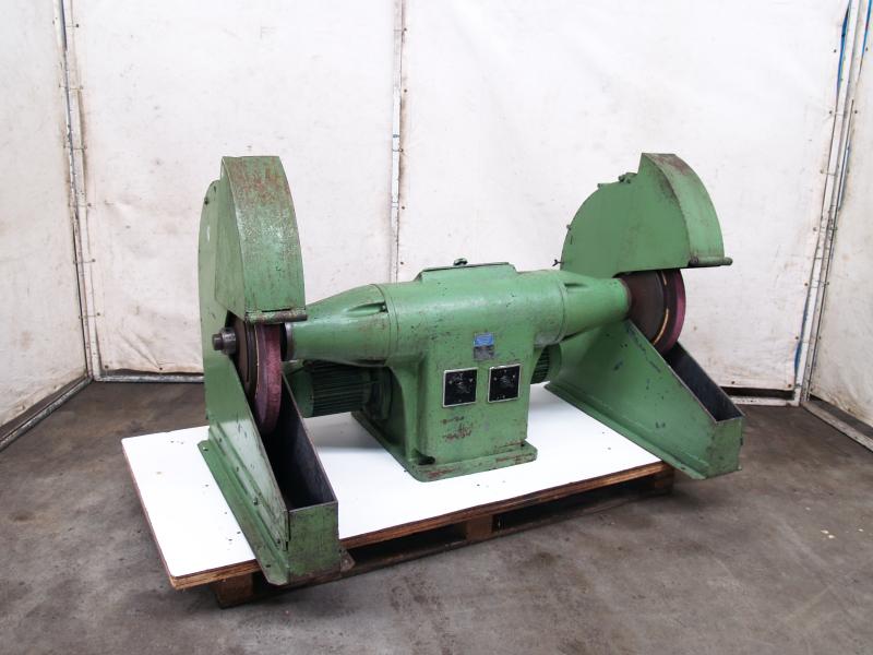 Doppelseitiger Schleif- und Polierbock für Scheiben Ø 800 mm