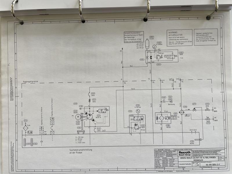 Hydraulikaggregat mit Hydraulikpumpe  Hydraulik Aggregat