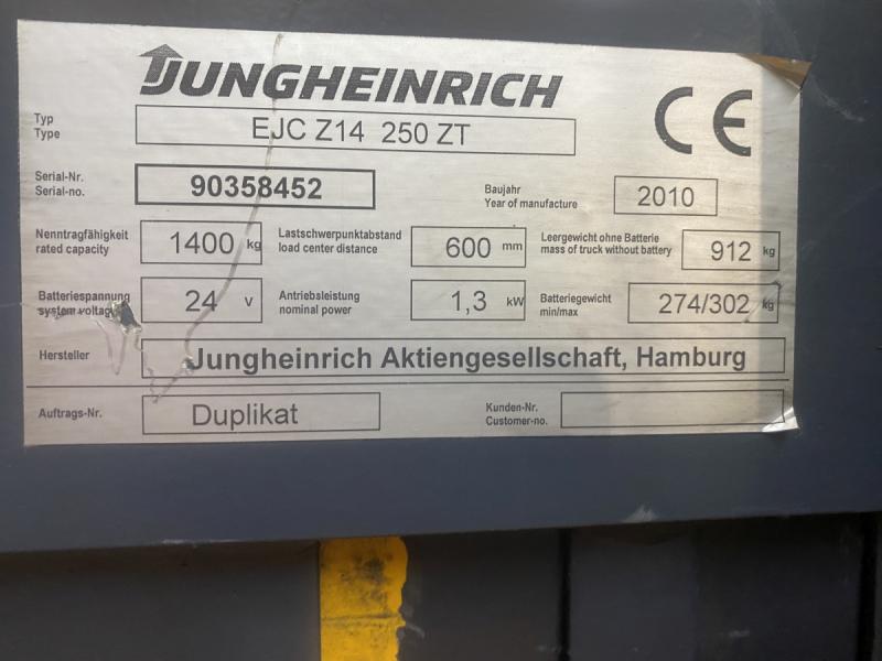 Elektro - Gehstapler, Deichselstapler mit Initialhub, Traglast 1400 kg, Hubhöhe 2500 mm