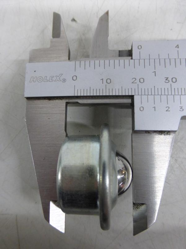 Kugelrolle für Kugelrollentisch zum Einbau in Rollenbahnen