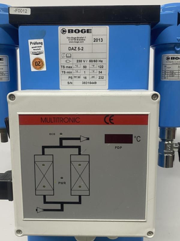 Druckluft - Adsorptionstrockner, Aktivkohleadsorber mit Nachfilter, Drucklufttrockner