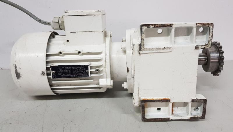 Getriebemotor mit STÖBER Getriebe, Elektromotor Käfigläufer 0,37 kW, Drehzahl 29,2 U/min.