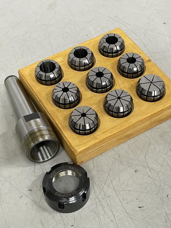 Spannzangenfutter MK3, Spannzangensatz mit Spannzangeaufnahme ER32