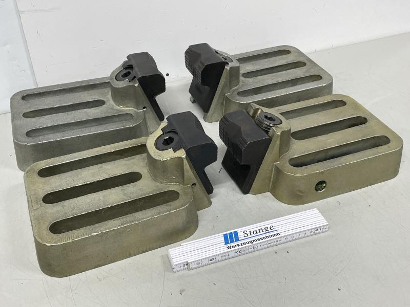 4 Stück Spannelemente, Niederzugspanner, Stabilspannbacken, Spannpratze