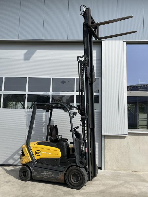 Elektro Gabelstapler Traglast 2500 kg, Hubhöhe 4340 mm mit Batterie aus Bj. 2022 + Ladegerät