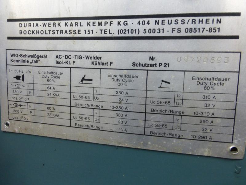 WIG Schweißmaschine, Elektro Schweißgerät