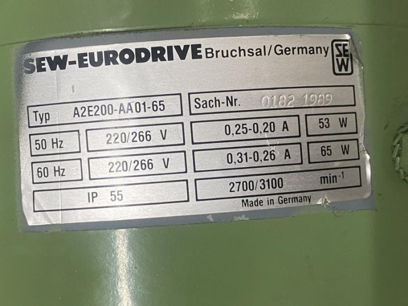 Polumschaltbarer Getriebemotor mit Fremdlüfter