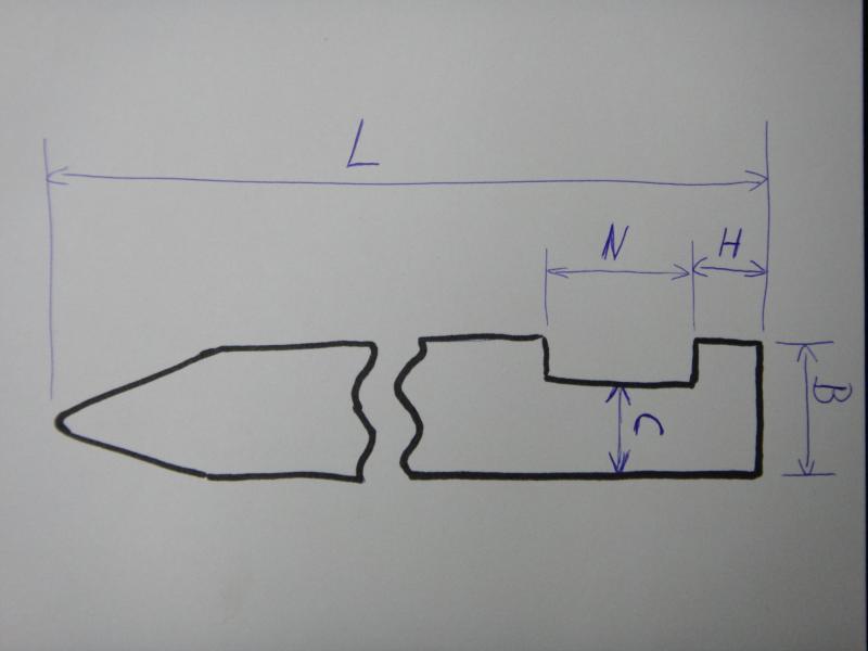 Oberwerkzeug - Abkantwerkzeug für Gesenkbiegemaschine, Abkantpressse