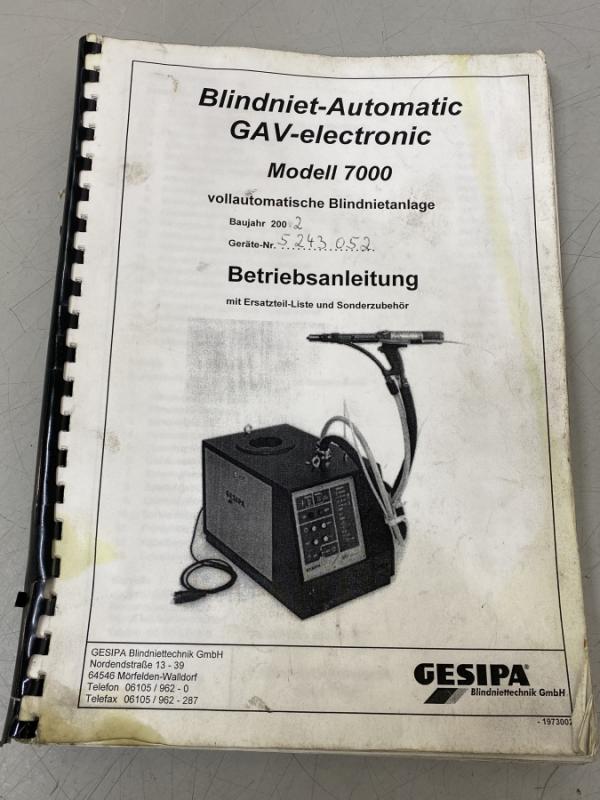 Vollautomatische Blindnietmaschine, Nietautomat Blindnietautomat, Nietgerät mit Zuführanlage