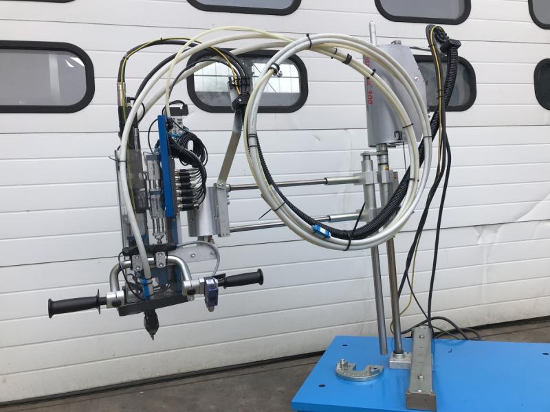 Elektro Dual-Schraubereinheit mit automatischem Vorschub pneumatik Doppelhub, an Handlinggerät