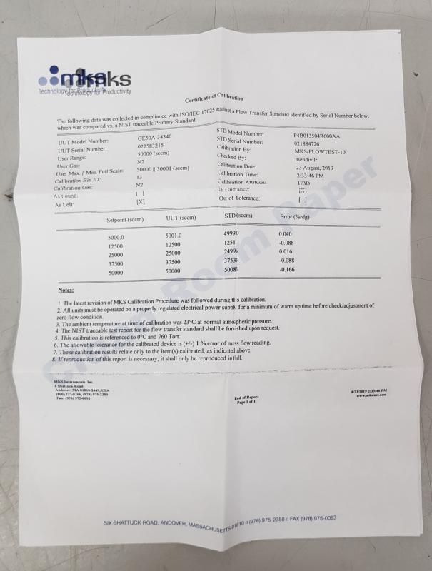 MFC - Digital gesteuerter Massendurchflussregler für Gas, Mass Flow Controller - Neu / unbenutzt