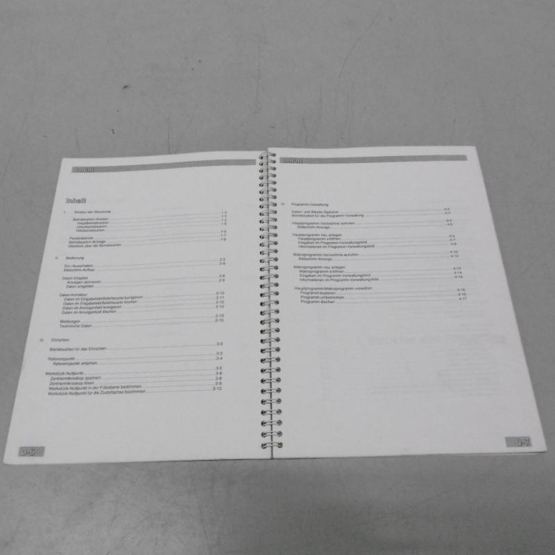 Handbuch- Satz, Betriebsanleitung, Bedienungsanleitung, Diagnoseanleitung,  Maschinenhandbücher, Steuerungshandbücher