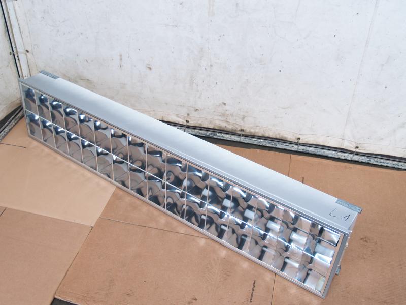 Rasterleuchten, Deckenleuchten mit 2 Leuchtstoffröhren