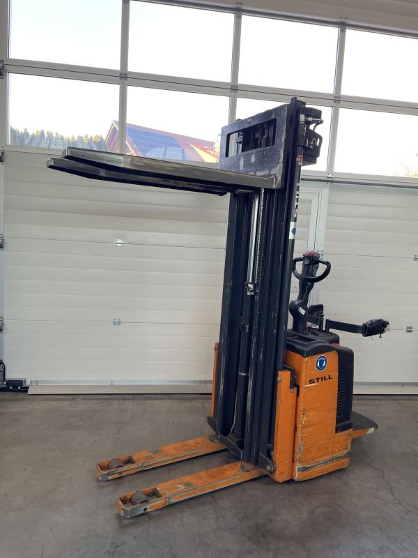 E-Deichselstapler, Elektro-Gehstapler, Mitfahr-Deichselstapler 1400 kg, Hubhöhe 5475 mm