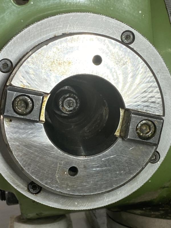 Teilapparat mit Kurbel und Lochscheibe + 3-Bachen Drehfutter Ø 125 mm