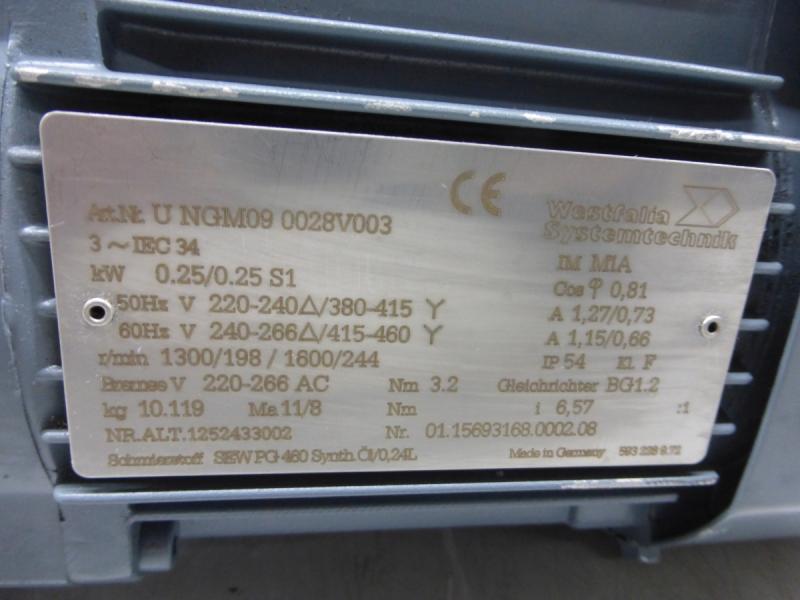 Getriebemotor, Elektromotor, Winkelgetriebemotor mit Bremse