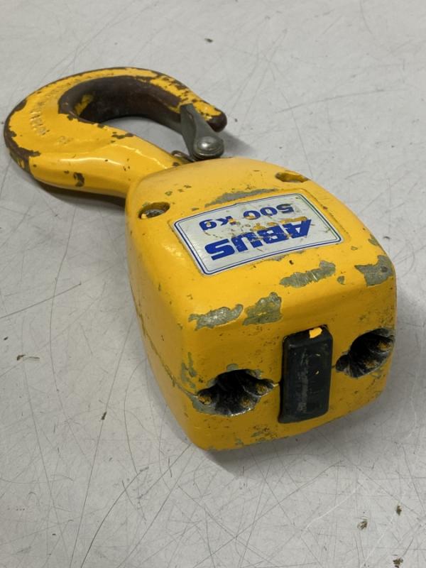 Kranhaken, Hubflasche, Unterflasche für Kettenzug, Lasthaken, 2-strängig