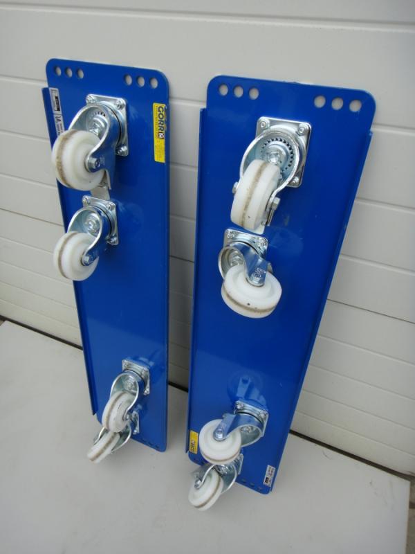 1 Paar = 2 Stück Transportroller mit je 4 Lenkrollen, Plattformwagen, Transportwagen je 1000 kg