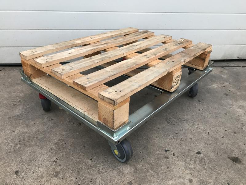 Palettenroller, Bodenroller, Rahmenwagen, Transportwagen GORR für Halbpaletten Palettenroller, Bodenroller, Rahmenwagen, Transportwagen GORR für Halbpaletten