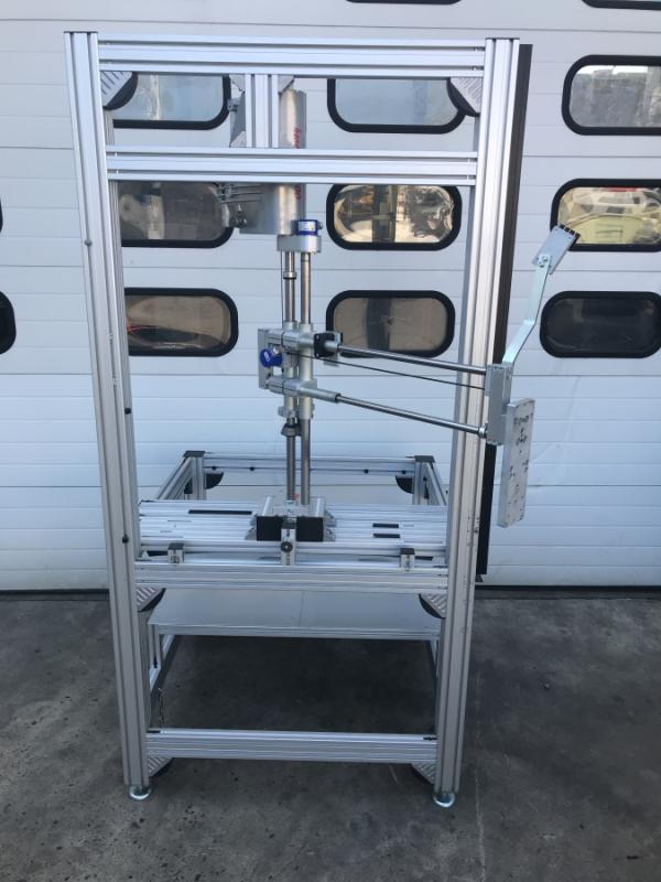 Handlinggerät, Handlingsystem, Manipulator für Schraubtechnik, ALU-Gestell,  Montageplatz