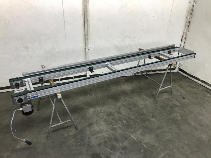 Förderband aus Aluminium-Systemprofil Gurtförderer, Kleingutförderband, Bandstrecke, Teileförderer