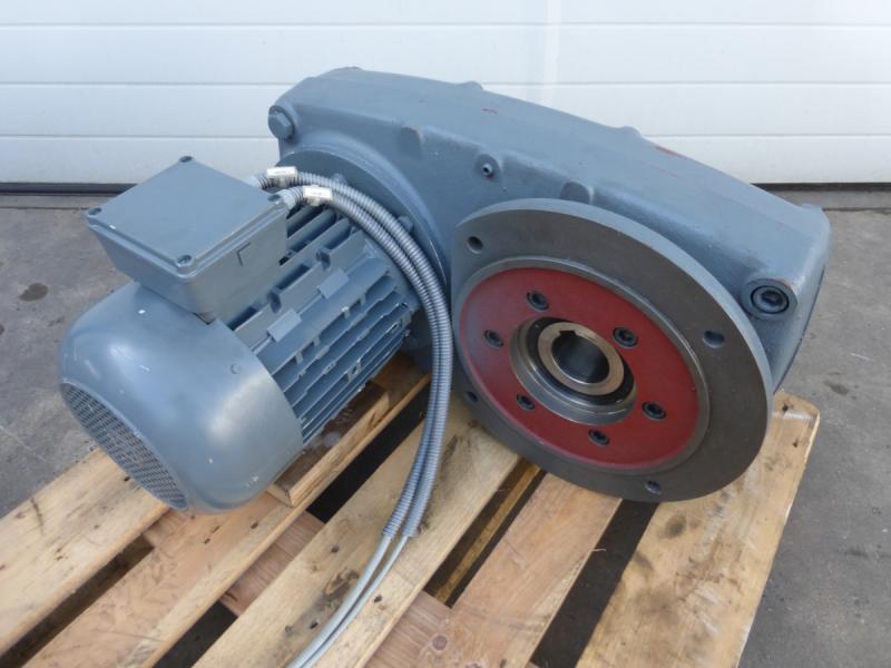 Flachgetriebemotor, Getriebemotor