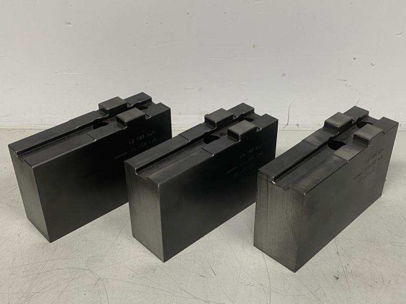 Aufsatzbacken, Futterbacken für 3-Backen Keilstangen Drehfutter