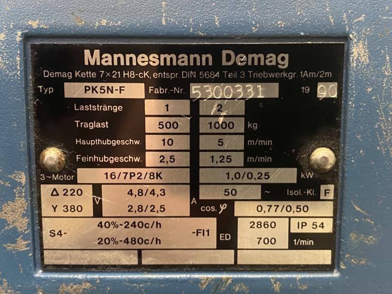 E-Kettenzug, Elektro Hubwerk, Kran